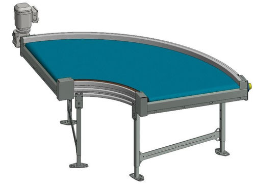 Trasportatore a nastro - TS 1600-090 - Transnorm System GmbH - curvo / da trasporto / compatto