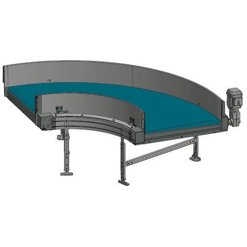 Trasportatore a nastro - TS 1600-105 - Transnorm System GmbH - curvo / da trasporto / per bagagli