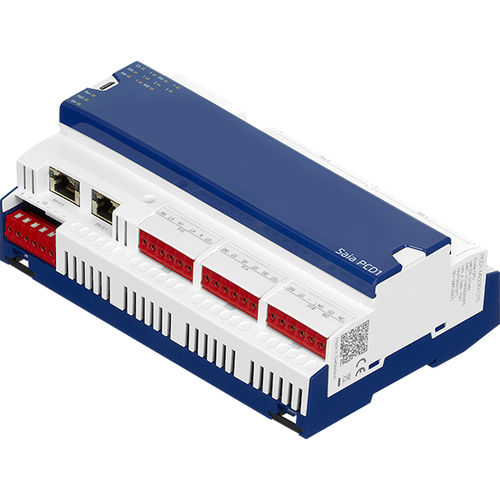 PLC su guida DIN - Saia PCD1 E-Line series - Saia Burgess Controls ( SBC ) - compatto / con I/O integrati / con schede I/O espandibili
