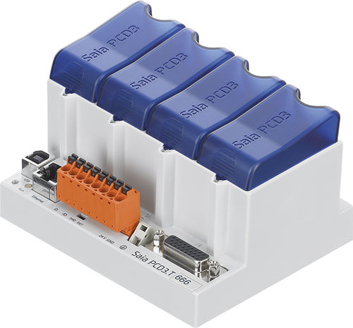 PLC con I/O integrati - Saia PCD3.T66x - Saia Burgess Controls ( SBC ) - su rete / modulare