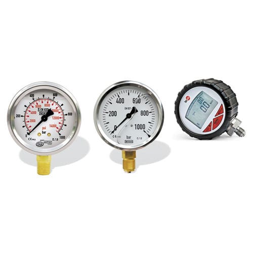 Manometro con quadrante - WW-MN - Werner Weitner GmbH - filettato / a tubo Bourdon / ad alta pressione