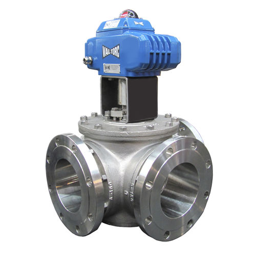 Valvola a sfera - 210 series - Valtorc - a comando elettrico / con flangia / in acciaio inossidabile