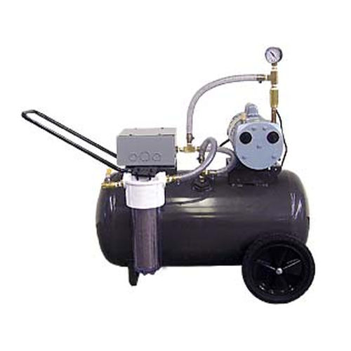 Pompa a vuoto a pistone - 2L inc - senza olio / monostadio / portatile