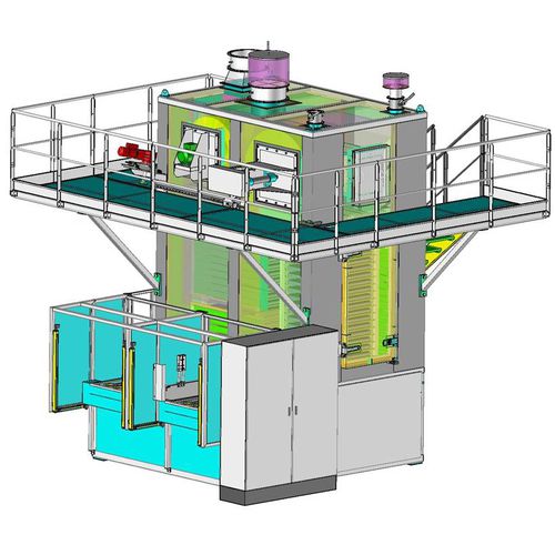 Forno ad armadio - ELMETHERM - di polimerizzazione / a gas / continuo