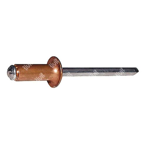 Rivetto cieco - RFT - RIVIT - a testa bombata / in acciaio / in rame