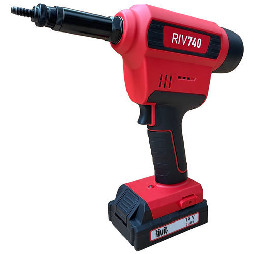 Rivettatrice brushless - RIV740 - RIVIT - a batteria / per inserti filettati / con scatola