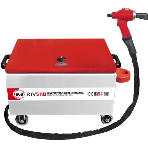 Utensile rivettatura oleopneumatico - RIV511B - RIVIT - per bulloni a strappo / per rivetti strutturali / con controllore