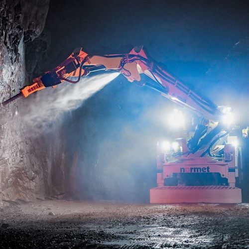 Macchina di spurgo meccanico per miniera - SCAMEC LC 095 A - Normet - per tunnel