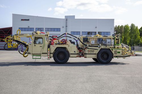 Spruzzatrice di calcestruzzo - SPRAYMEC LF 050 - Normet - con motore diesel / elettrica / idraulica