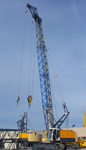 Gru cingolata - MC 76 - BAUER Maschinen GmbH - con braccio