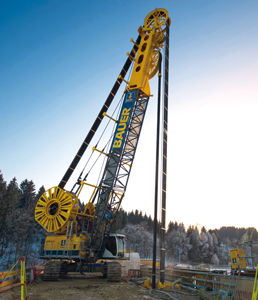 Gru cingolata - MC 96 - BAUER Maschinen GmbH - elettrica