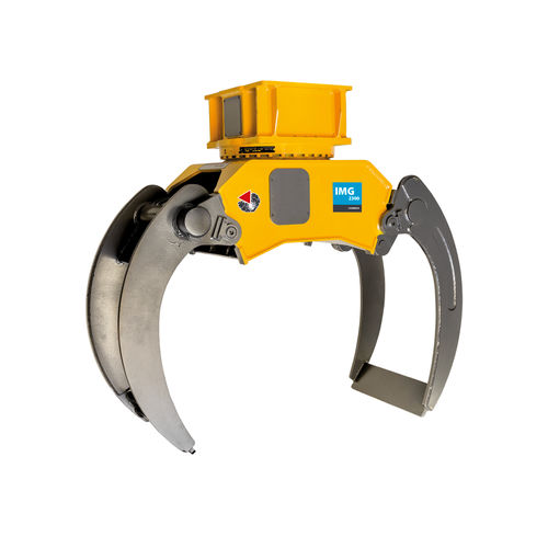 Pinza per movimentazione e compattaggio per escavatore - IMG 2300 - INDECO - per legno / per attrezzatura di movimentazione / per cingolato