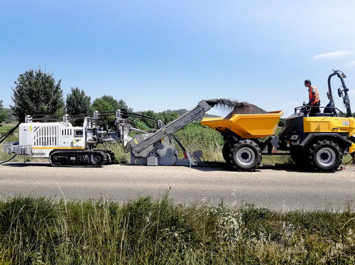 Trencher sega per roccia - RIVCITY - RIVARD - cingolato / uomo a terra
