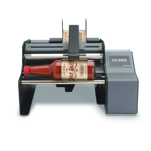 Applicatore di etichette semiautomatico - AP360 - Primera Technology - per bottiglie / per lattine / per tubi