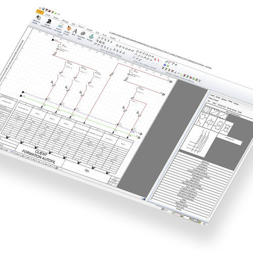 Software CAD elettrico - ELEC'VIEW - TRACE SOFTWARE INTERNATIONAL - per progettazione di impianti elettrici / per progetti elettrici