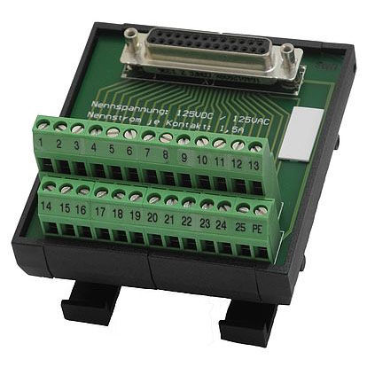 Modulo di trasferimento dati per montaggio su guida DIN - USV-S-25-B - KALEJA GmbH - con morsetto a vite / per cavo a nastro