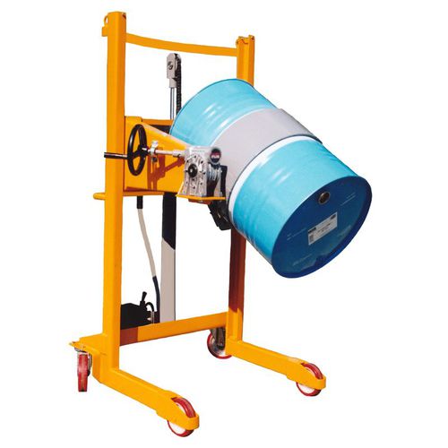 Accatastatore con rotazione di fusto - BS91 DF - VEAB - manuale / a timone con guida da terra / per fusti