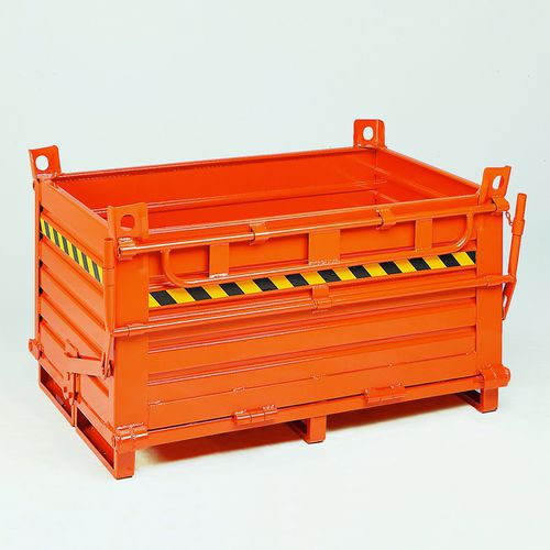 Cassonetto in acciaio inossidabile - BS125 A - VEAB - con scarico dal fondo