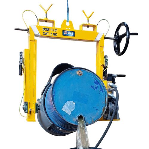 Ribaltatore pneumatico - BS89_PVP - VEAB - manuale / fusto