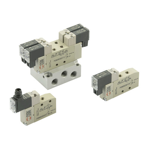Distributore pneumatico a cassetto - miniMACH  - METAL WORK - ad azionamento pneumatico / azionato tramite solenoide / a 3/2 vie