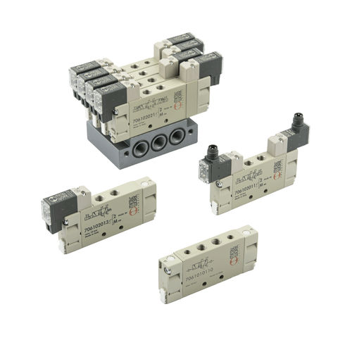 Distributore pneumatico a cassetto - MACH 11  - METAL WORK - azionato tramite solenoide / ad azionamento pneumatico / a 5/2 vie