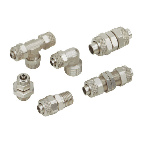 Raccordo pneumatico - C series - METAL WORK - ad avvitamento / rapido / gomito a 90°