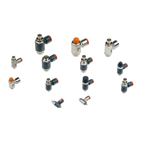 Regolatore di portata pneumatico - MRF  - METAL WORK - per aria compressa / compatto / in miniatura