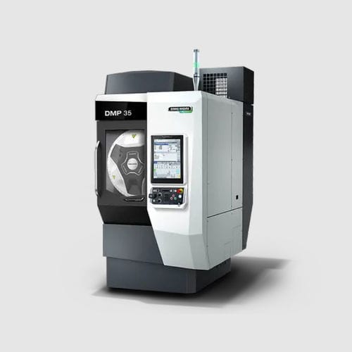 Centro di lavoro 3 assi - DMP 35 - DMG MORI - verticale / per il settore aerospaziale / per applicazioni mediche