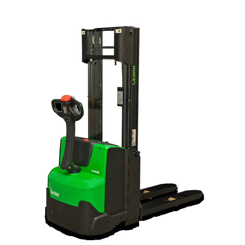 Accatastatore compatto - S200 series - CESAB - elettrico / con piattaforma per conducente / a timone con guida da terra