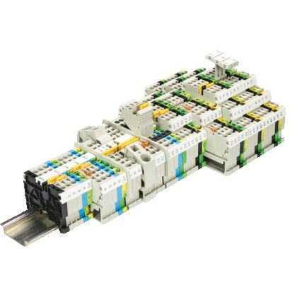 Morsetto componibile su guida DIN - FASIS WKFN series - WIELAND ELECTRIC - a molla