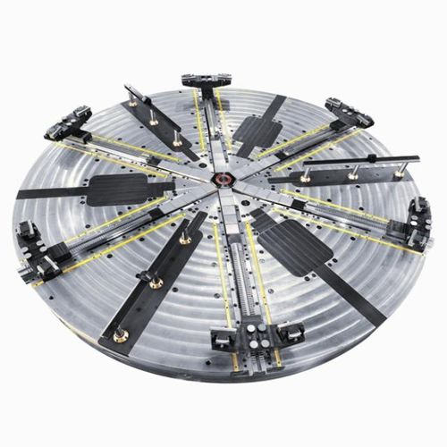 Mandrino automatico - GD-EL 2+ 2+2 - ROTOMORS - 6 ganasce / a centro chiuso / per lavorazione