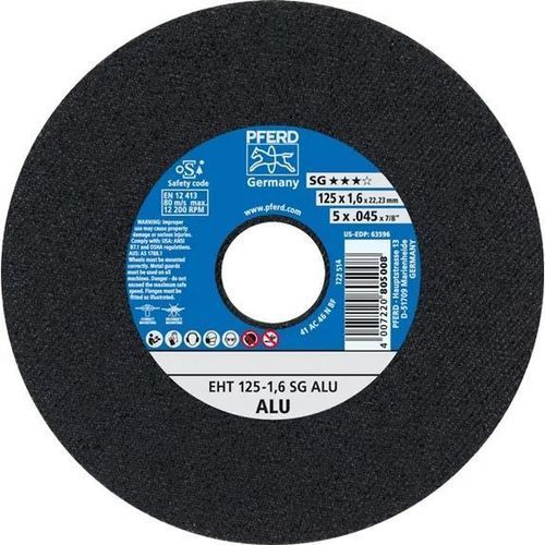 Disco da taglio per alluminio - EHT 125-1,6 SG - PFERD