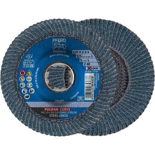 Disco a lamelle di finitura - PFR 125-L Z 40 SGP STEELOX/X-LOCK - PFERD - per acciaio inossidabile