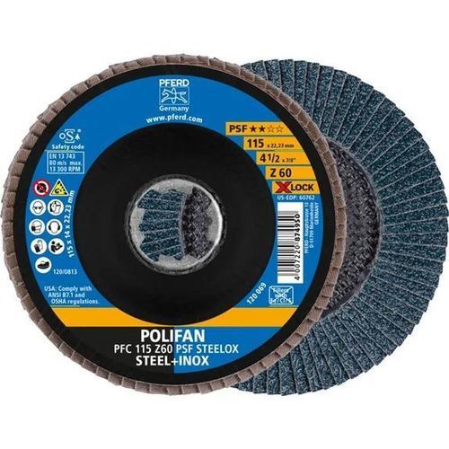 Disco a lamelle di finitura - PFC 115 Z 60 PSF STEELOX/X-LOCK - PFERD