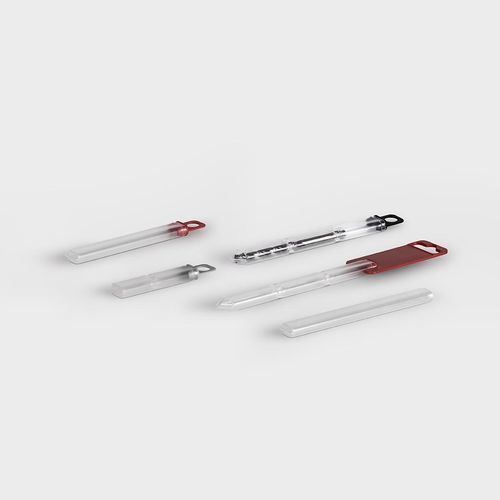Tubo per imballaggio a sezione rettangolare - DYR series - rose plastic - per elettrodo / per punte / per sega circolare