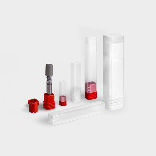Tubo per imballaggio in plastica - TopPack - rose plastic - per fresa / per utensili in carbonio