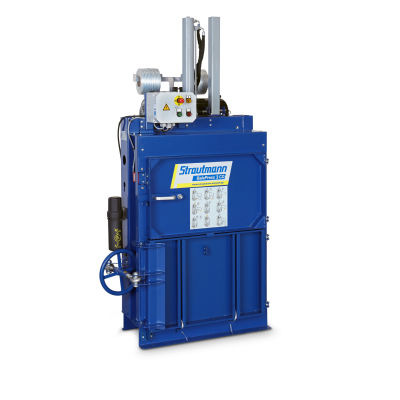 Pressa imballatrice per cartone - BalePress 3 CD - Strautmann Umwelttechnik - per rifiuti / verticale / a carico frontale