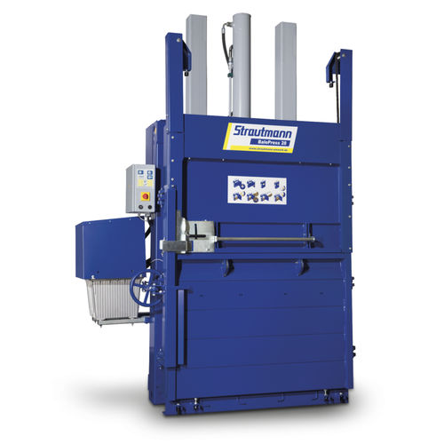 Pressa imballatrice per cartone - BalePress 28 - Strautmann Umwelttechnik - per film / verticale / a carico frontale