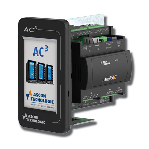 PAC compatto - AC3nP - ASCON TECNOLOGIC - uscite / uscite analogiche / con schede I/O espandibili