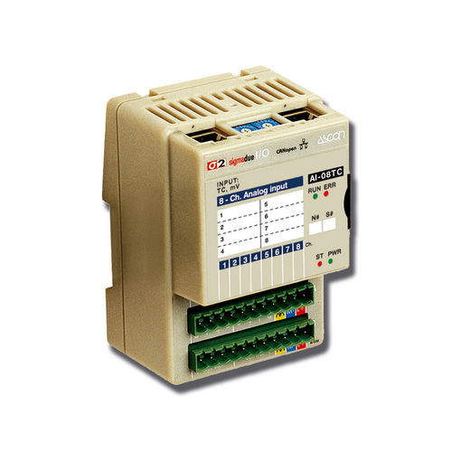 Modulo I/O analogico - AI-08HL - ASCON TECNOLOGIC - CANopen / Modbus RTU / a 8 ingressi analogici