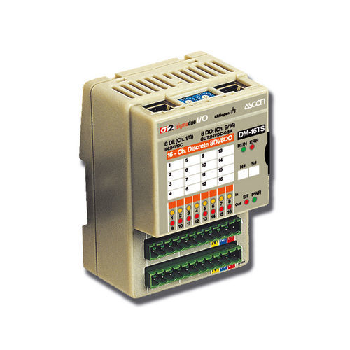 Modulo I/O digitale - DM-16TS - ASCON TECNOLOGIC - CANopen / a 16 I/O / a 8 O