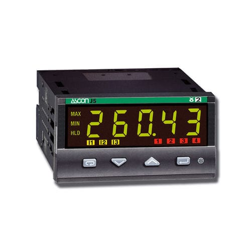 Indicatore di processo - J5 - ASCON TECNOLOGIC - di pressione / di carica / a 5 cifre