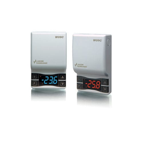 Termostato NTC - W09C - ASCON TECNOLOGIC - con relè / da parete / con sonda di temperatura