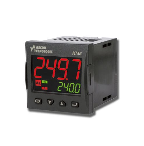 Regolatore di temperatura programmabile - KM5 - ASCON TECNOLOGIC - con doppio display a LED / PID / UL