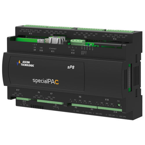 Programmable logic controller ingressi digitali - sP8 - ASCON TECNOLOGIC - uscite digitali / su rete Ethernet / RS485