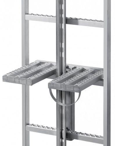 Scala da appoggio in acciaio inossidabile - 9625021  - Hailo Professional - semplice / pieghevole / a piattaforma