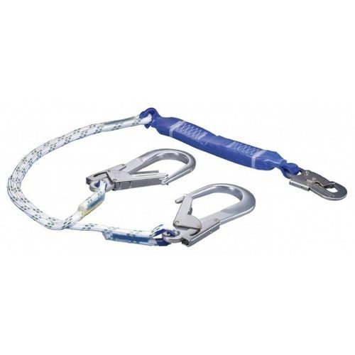 Cordino con assorbitore di energia a corda - 6007001  - Hailo Professional - doppio / con assorbitore di chock