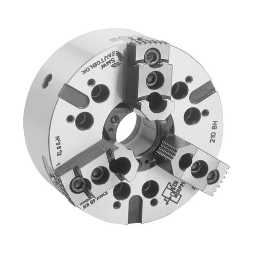 Mandrino automatico - BH-D - SMW AUTOBLOK - 3 ganasce / con foro passante / di precisione
