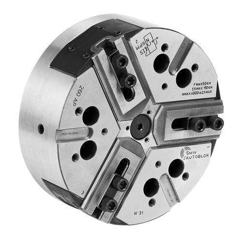 Mandrino automatico - APL series - SMW AUTOBLOK - 3 ganasce / a centro chiuso / per lavorazione