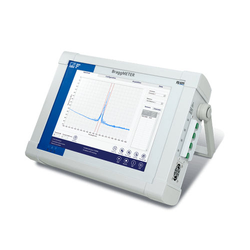 Interrogatore per sensore a fibra ottica con touch screen - BraggMETER - HBM Test and Measurement - di campi / per laboratorio / portatile